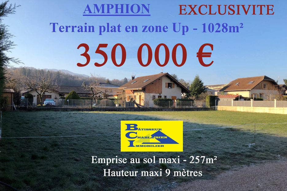 EXCLUSIVITE - TERRAIN 1028 m² EXCLUSIVITE - TERRAIN 1028 m²